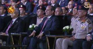 الندوة التثقيفية تعرض فيلما تسجيليا عن بطولات أكتوبر أمام الرئيس السيسي