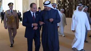 الرئيس السيسى ومحمد بن زايد: لا سلام فى الشرق الأوسط دون حل الدولتين