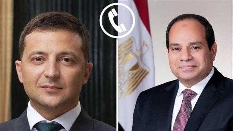 الرئيس السيسى وزيلينسكى يؤكدان ضرورة تثبيت وقف إطلاق النار بين إسرائيل وإيران
