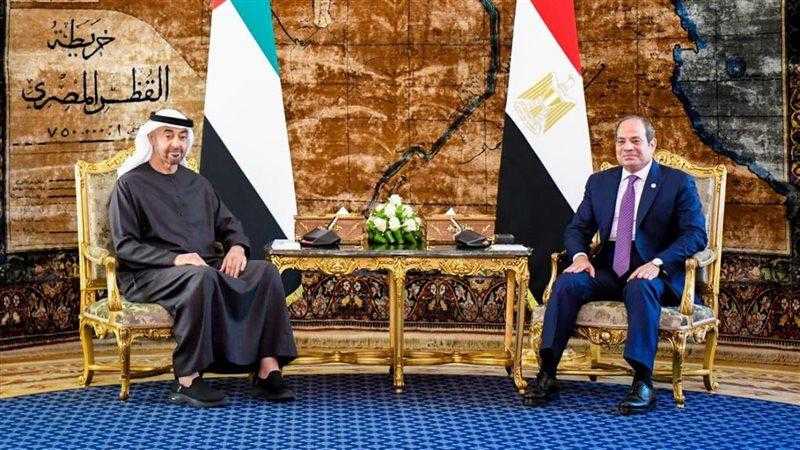 الرئيس السيسى يستقبل الشيخ محمد بن زايد ويؤكد عمق ومتانة العلاقات بين البلدين