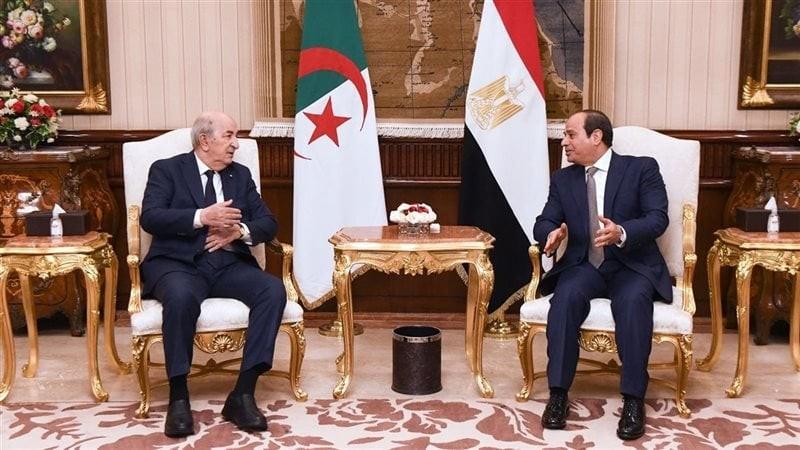 الرئيس السيسي يبحث مع نظيره الجزائري تحضيرات انعقاد اللجنة المشتركة وجهود إنهاء حرب غزة