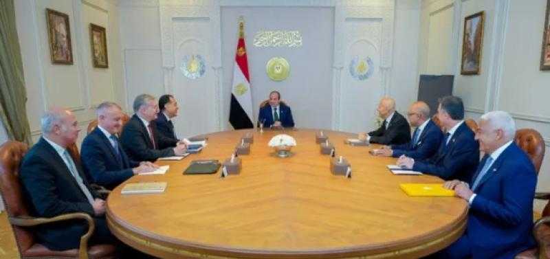 السيسي: ”إينى الإيطالية” تُسهم بنحو 40% من إنتاج الغاز فى مصر