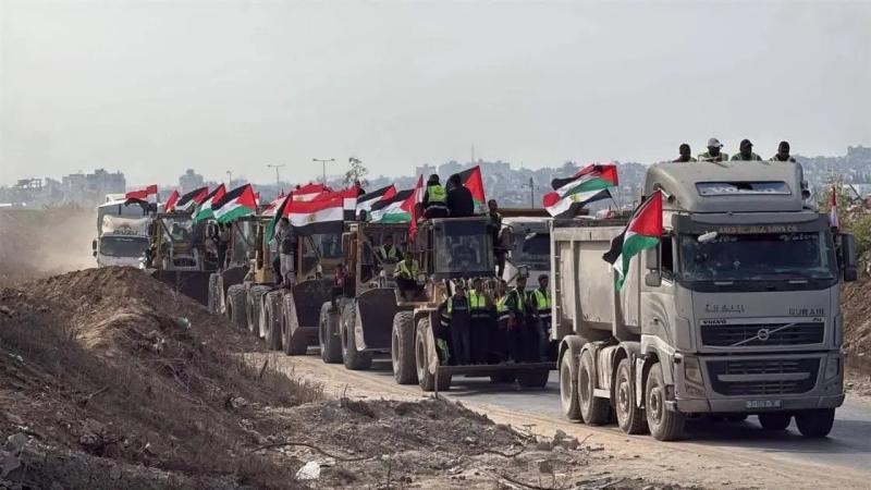 مصر تعزز صمود غزة.. انطلاق ”قافلة إغاثية كبرى” إلى وسط القطاع